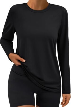Men's long sleeve UV protection dry-fit athletic workout rash guard shirt