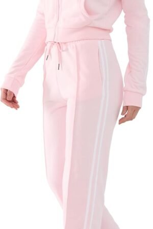 Women's 2-piece spring lounge set zip sweatshirt and jogger pants outfit