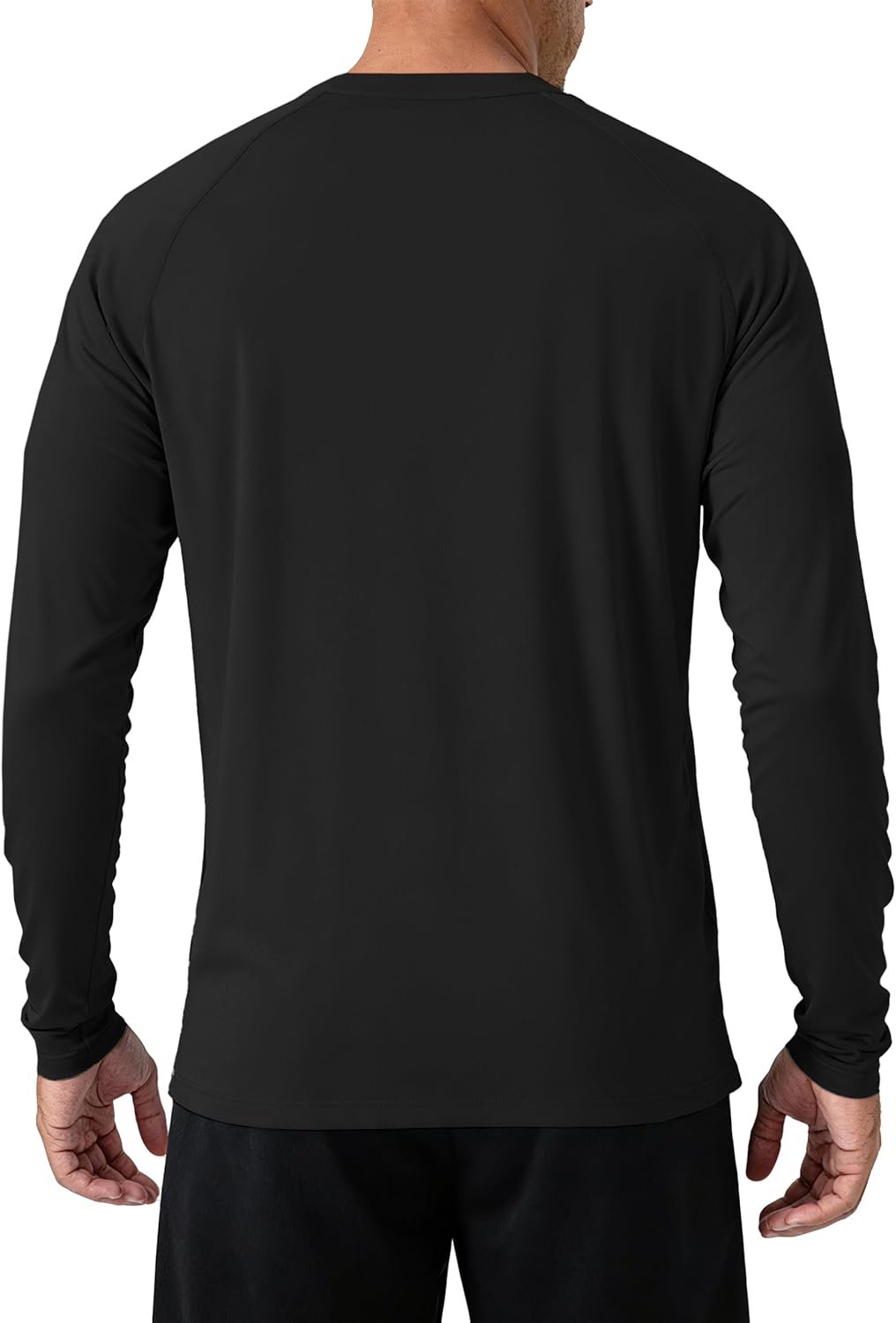 Men's long sleeve UV protection dry-fit athletic workout rash guard shirt - Image 2