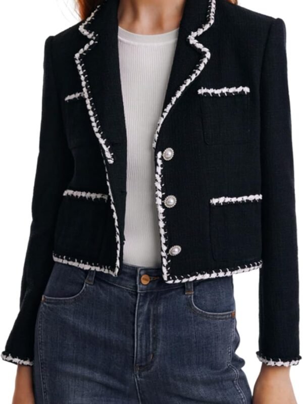 Women’s Casual Open Front Long Sleeve Business Blazer Jacket