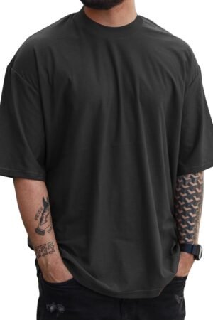 Men's fashion short sleeve workout oversized casual pullover T-shirt