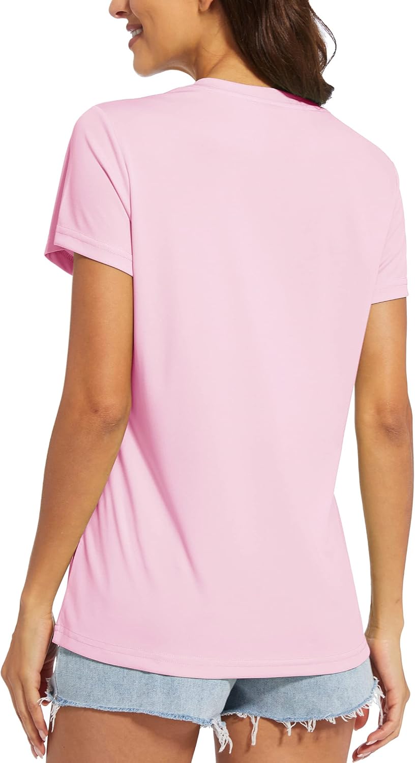 Women's UV protection athletic shirt moisture-wicking quick-dry long sleeve workout tee - Image 2