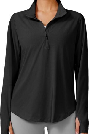 Women's workout yoga zip-up athletic jacket lightweight gym top