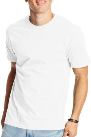 Men's heavyweight cotton T-shirt loose fit casual short sleeve tee pack
