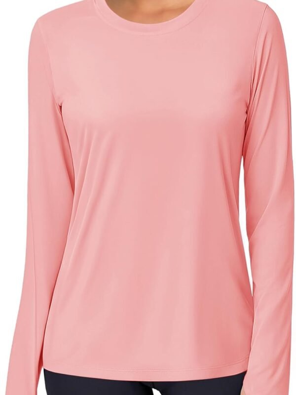 Women's long sleeve UV protection quick-dry moisture-wicking athletic swim shirt