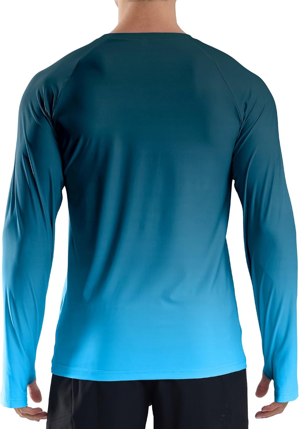 Men's UV protection long sleeve rash guard swim shirt quick-dry lightweight top - Image 2