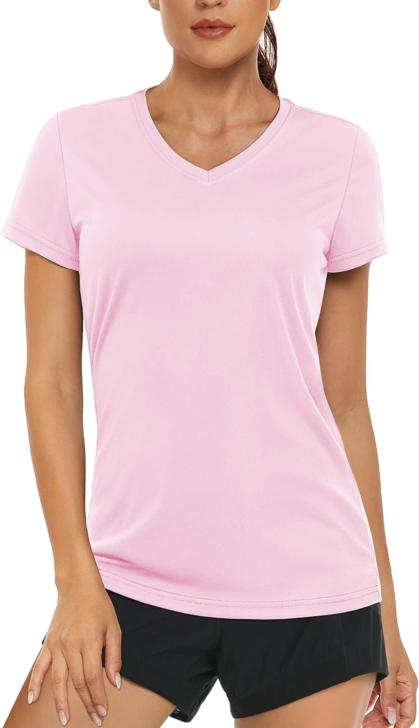 Women's UV protection athletic shirt moisture-wicking quick-dry long sleeve workout tee
