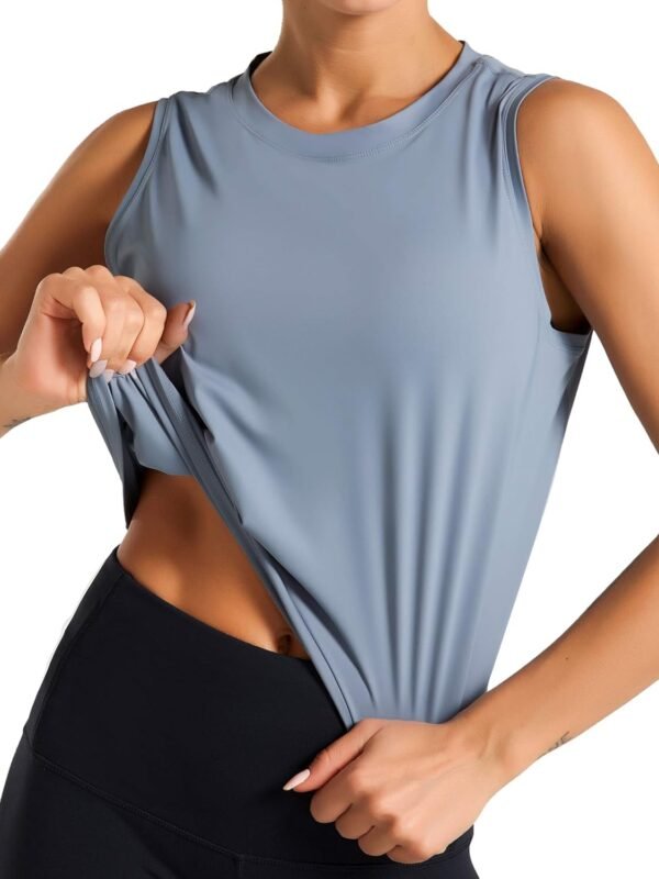 Women's Lightweight, Vest-Style Short-Sleeve Athletic Top