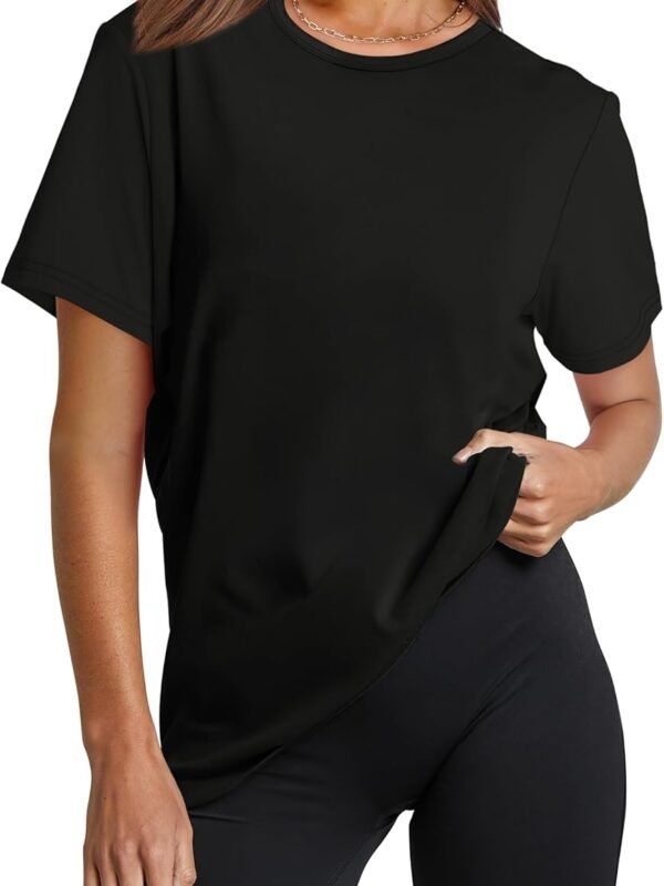 Women's Stylish Loose-Fit Casual Short-Sleeve Top — Suitable for Sports