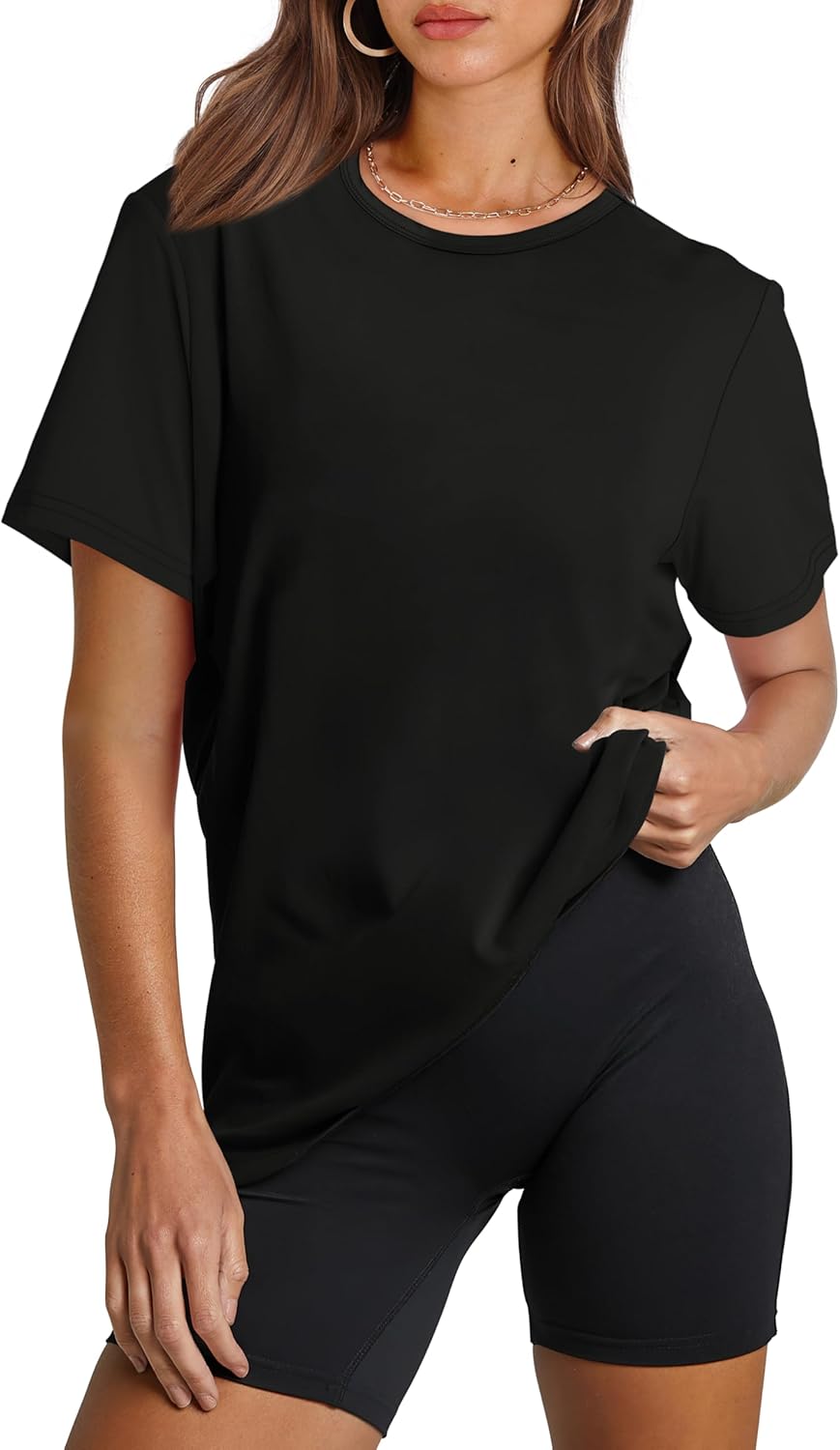 Women's UV protection long sleeve lightweight hiking workout quick-dry top with pockets