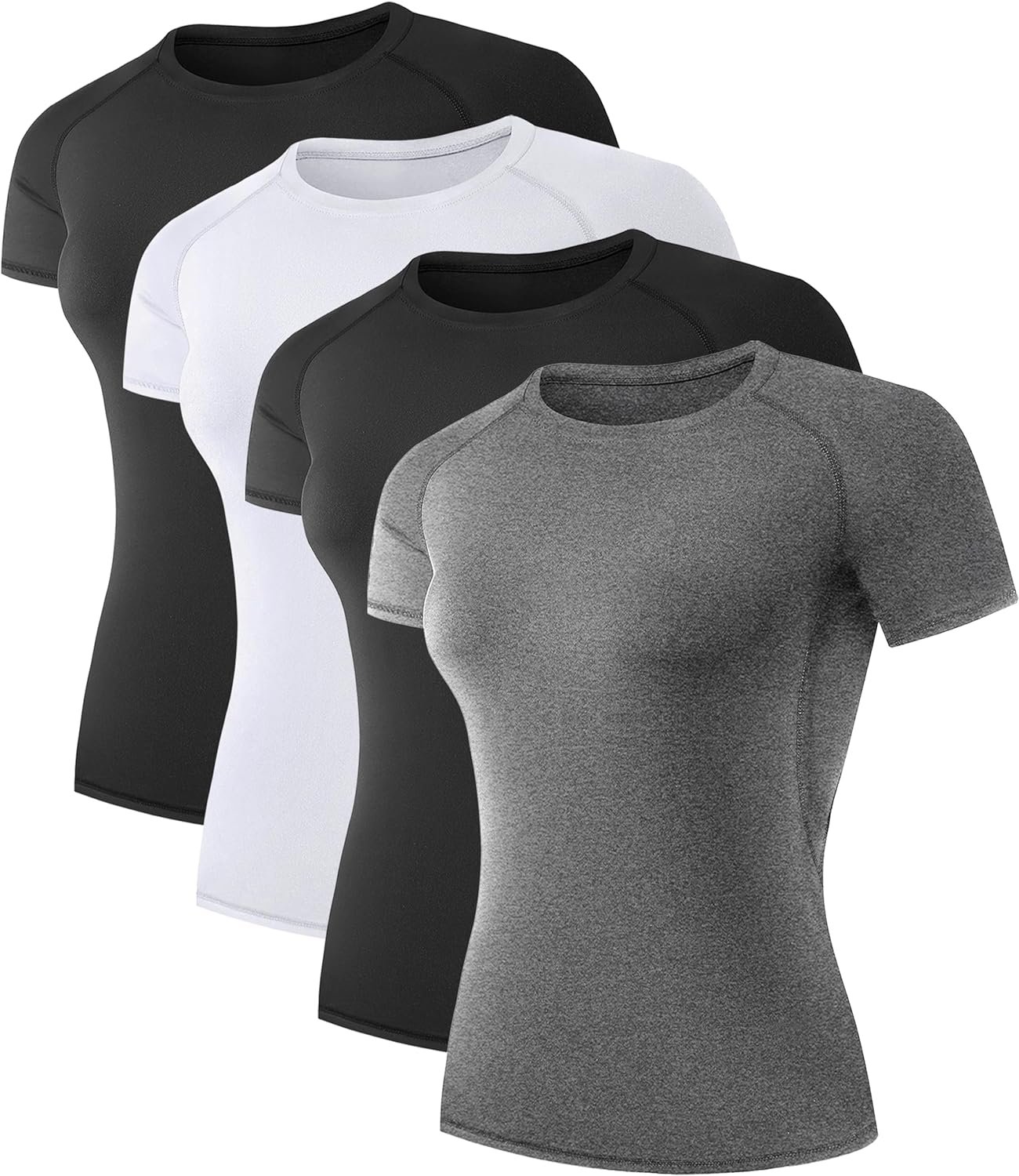 Lightweight women's long sleeve rash guard crop workout shirt thumb holes quick-dry top