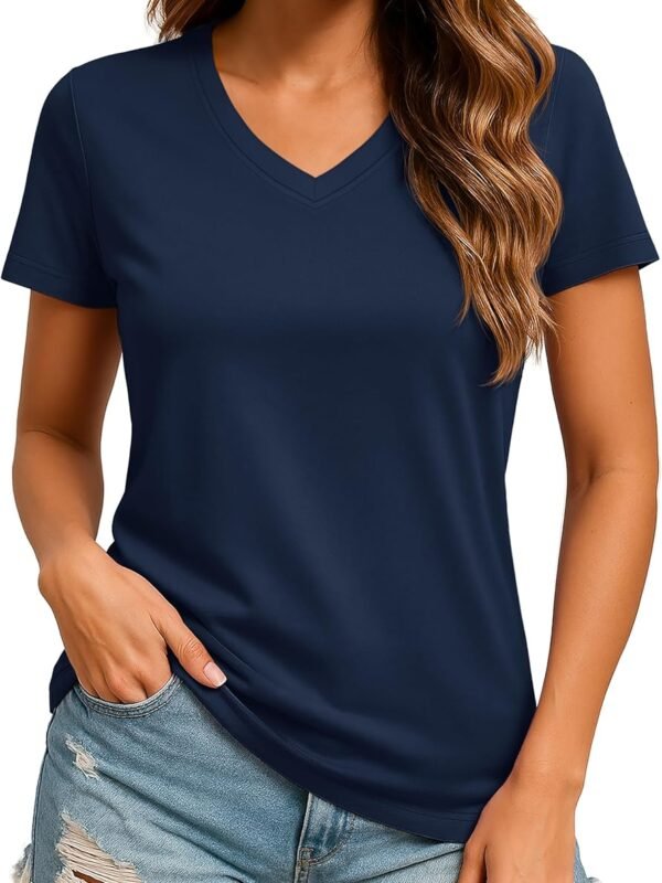 Women's Soft Short-Sleeve Sweatshirt — Athletic Top for Hiking and Fitness