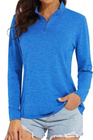 Men's long sleeve UV protection athletic hiking running workout shirt